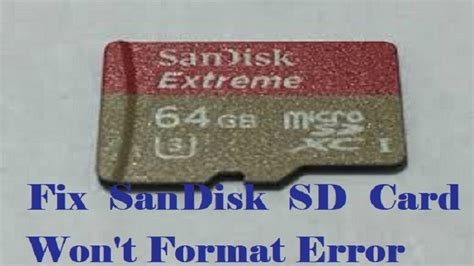 sd card failed to format smart phone|sandisk sd card won't format.